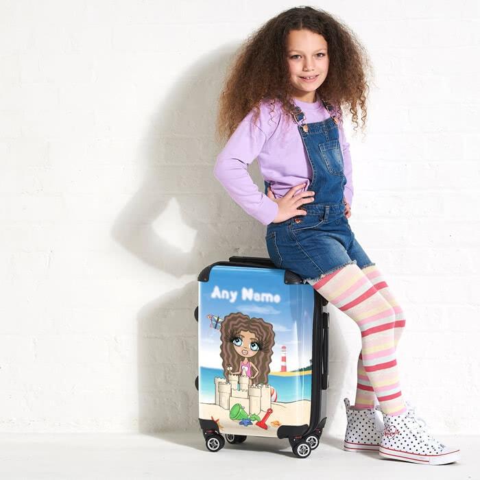 ClaireaBella Girls Sandcastle Fun Suitcase - Image 1