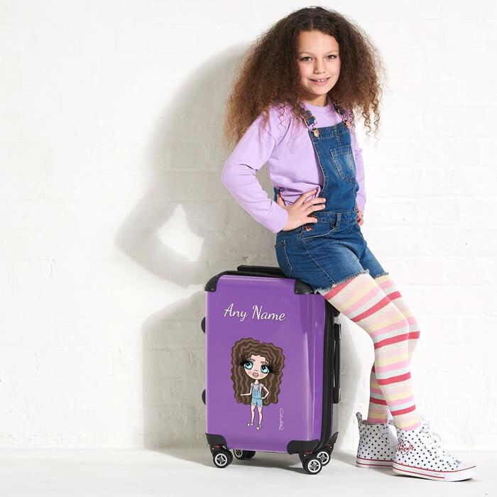 ClaireaBella Girls Purple Suitcase - Image 4