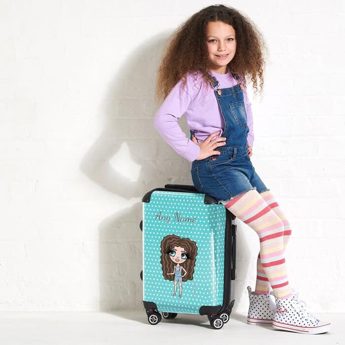 ClaireaBella Girls Polka Dot Suitcase - Image 2