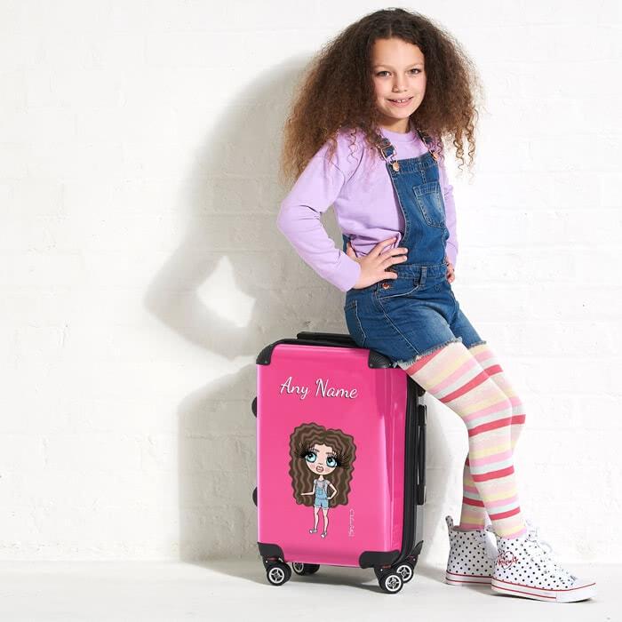 ClaireaBella Girls Hot Pink Suitcase - Image 0