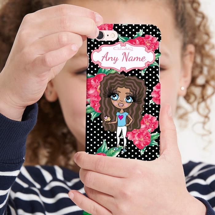 ClaireaBella Girls Personalized Country Floral Phone Case - Image 1
