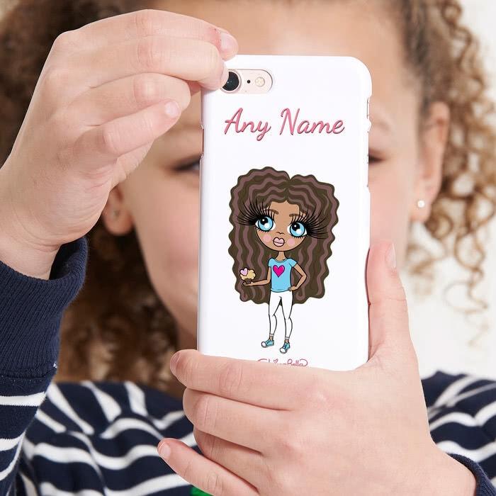 ClaireaBella Girls Personalized White Phone Case - Image 0