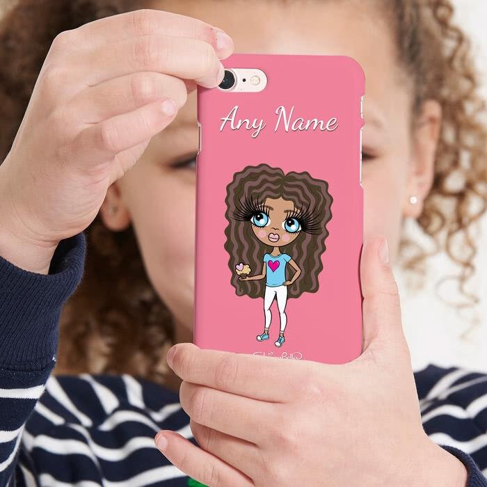 ClaireaBella Girls Personalized Pink Phone Case - Image 4