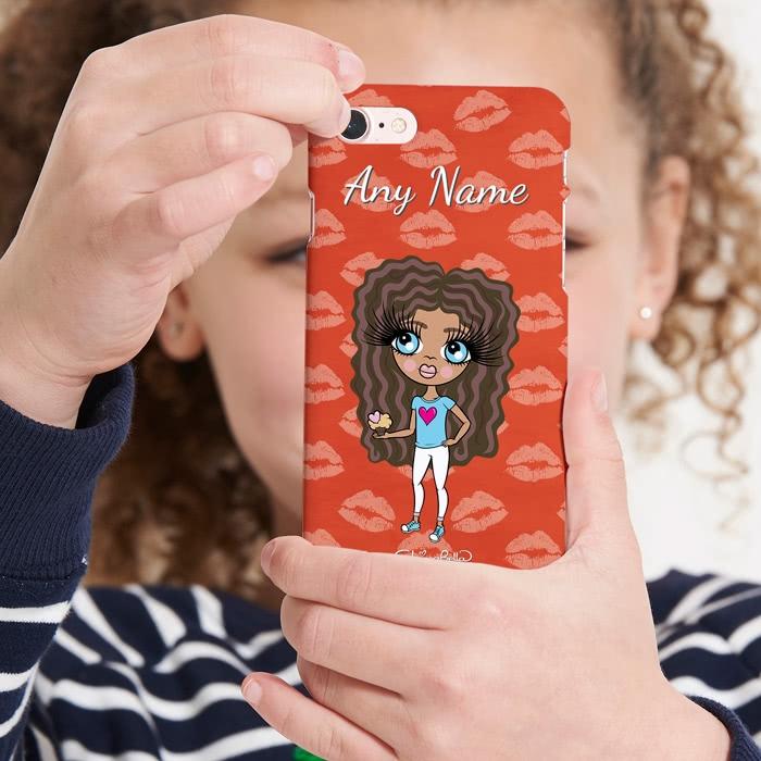 ClaireaBella Girls Personalized Lip Print Phone Case - Image 4