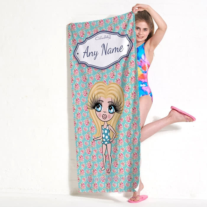 ClaireaBella Girls Rose Beach Towel - Image 7