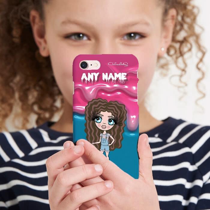 ClaireaBella Girls Personalized Unicorn Slime Phone Case - Image 0