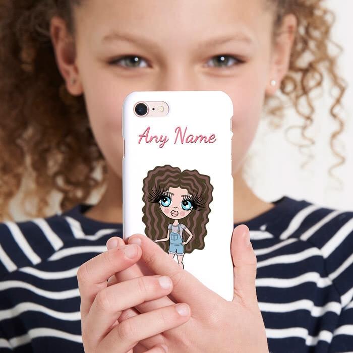 ClaireaBella Girls Personalized White Phone Case - Image 3