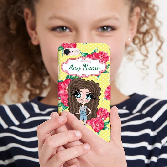 ClaireaBella Girls Personalized Lemon Floral Phone Case - Image 4