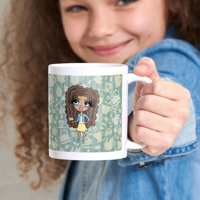 ClaireaBella Girls Teapot Print Mug - Image 1