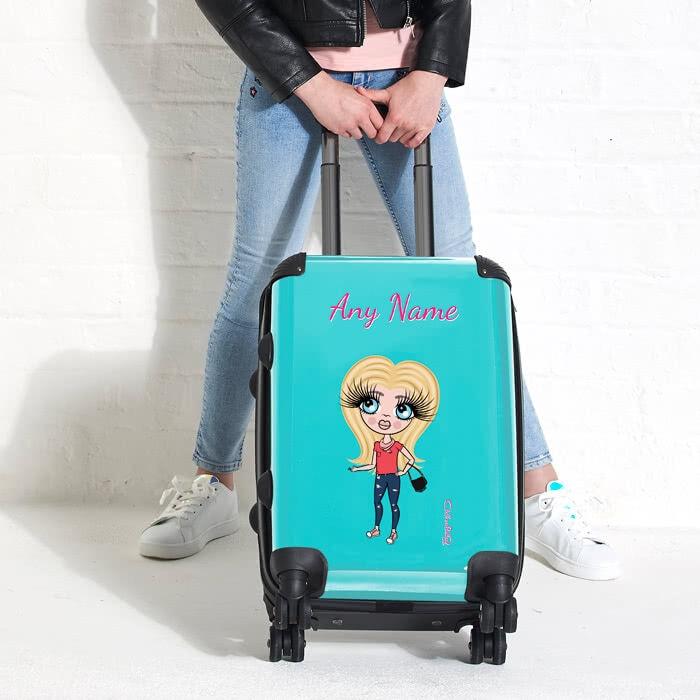 ClaireaBella Girls Turquoise Suitcase - Image 2