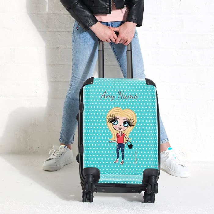 ClaireaBella Girls Polka Dot Suitcase - Image 3