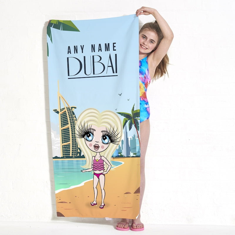 ClaireaBella Girls Dubai Beach Towel - Image 1