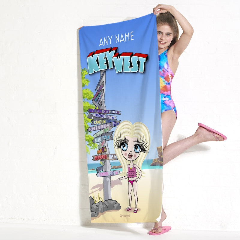 ClaireaBella Girls Key West Beach Towel - Image 3