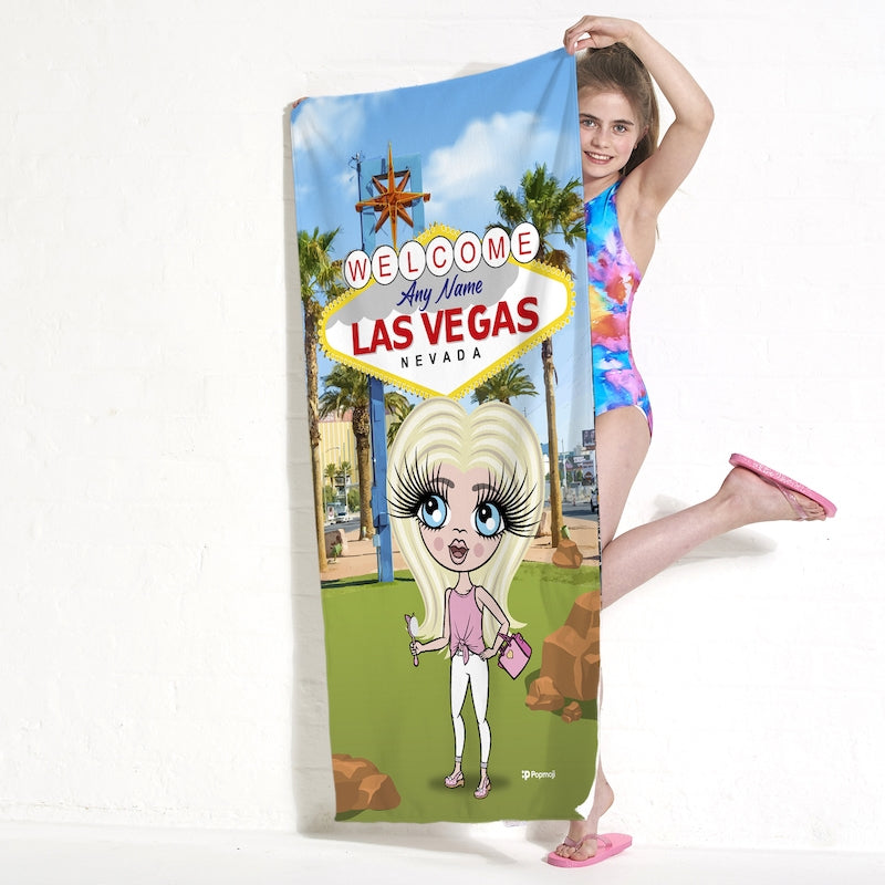 ClaireaBella Girls Las Vegas Beach Towel - Image 4