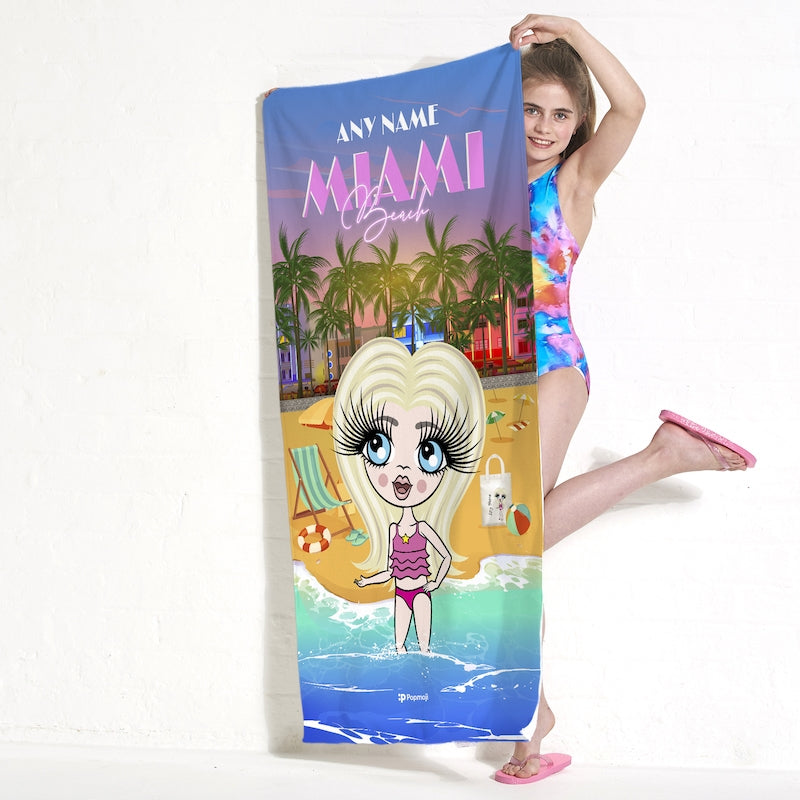 ClaireaBella Girls Miami Beach Towel - Image 3