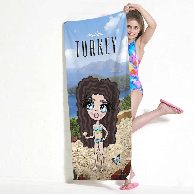 ClaireaBella Girls Turkey Beach Towel - Image 4