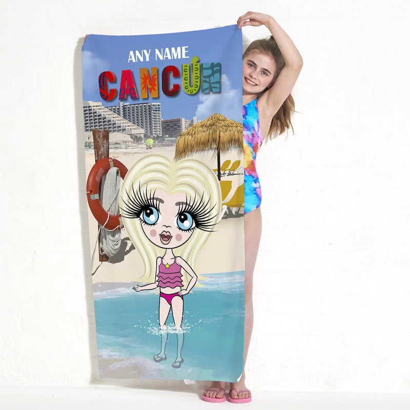 ClaireaBella Girls Cancun Beach Towel - Image 1