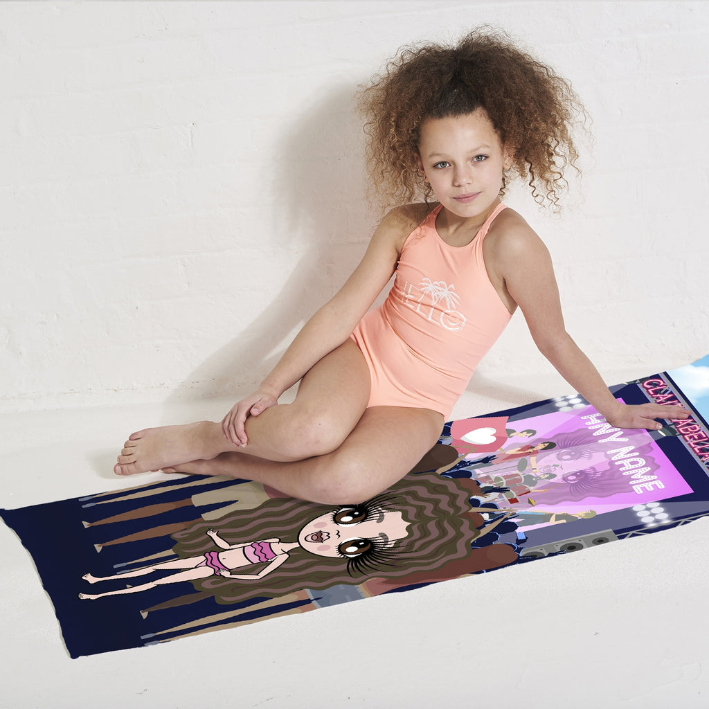 ClaireaBella Girls Party Festival Beach Towel - Image 3