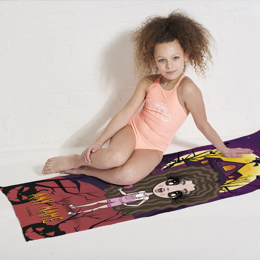 ClaireaBella Girls Haunted House Beach Towel - Image 5