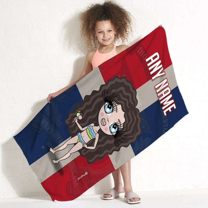 Multi-Colored Striped Backpack Beach Kids Towel – pompomz