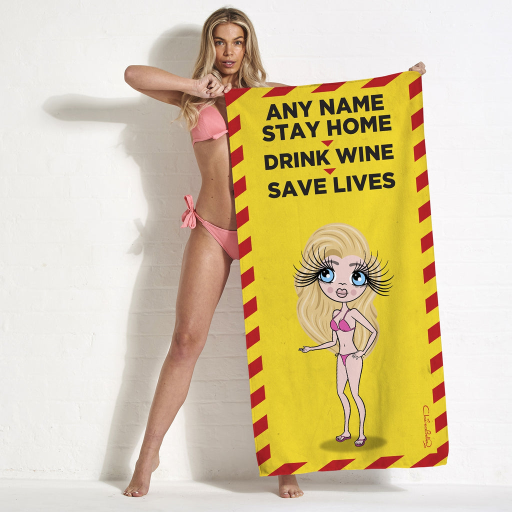 ClaireaBella Stay Home Beach Towel - Image 2