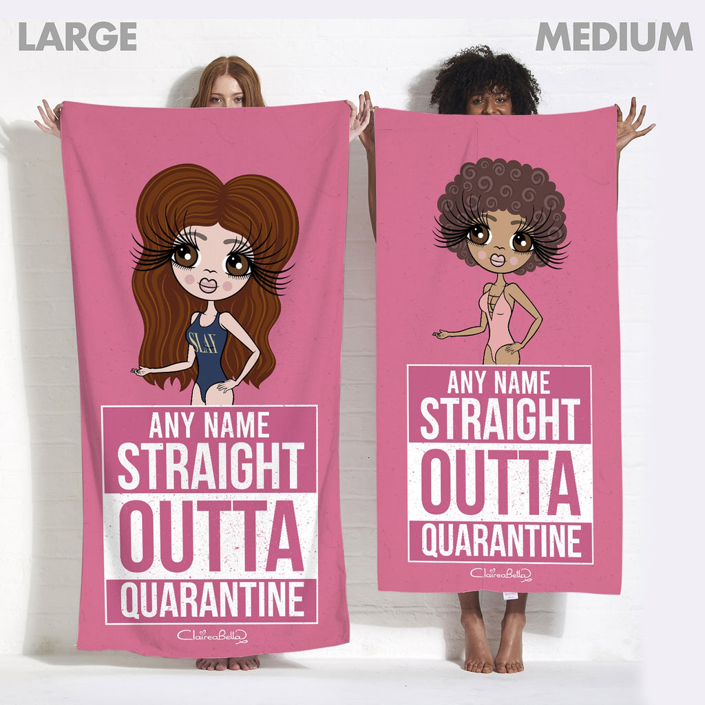 ClaireaBella Straight Outta Quarantine Beach Towel - Image 3