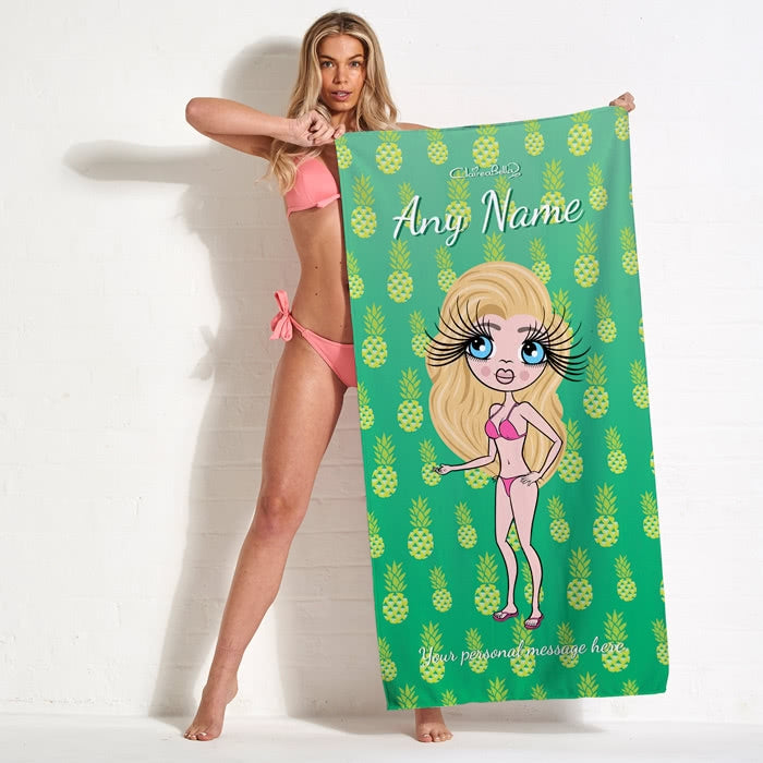 ClaireaBella Pineapple Beach Towel - Image 11