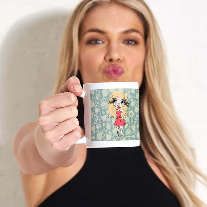 ClaireaBella Teapot Print Mug - Image 1