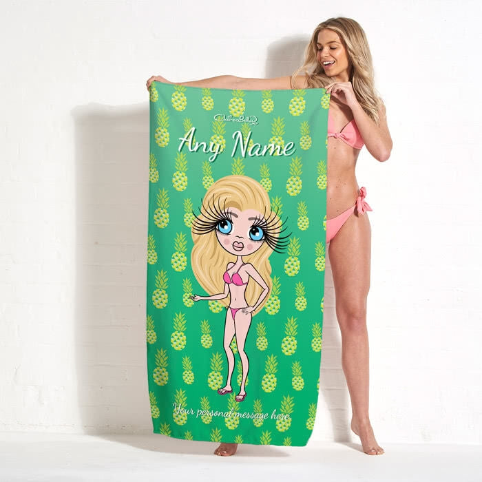 ClaireaBella Pineapple Beach Towel - Image 3