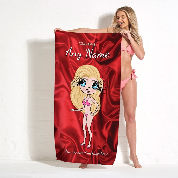 ClaireaBella Silky Satin Effect Beach Towel - Image 9