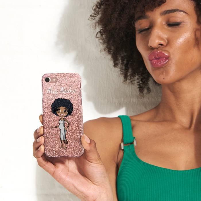 ClaireaBella Mum To Be Glitter Effect Phone Case - Image 1
