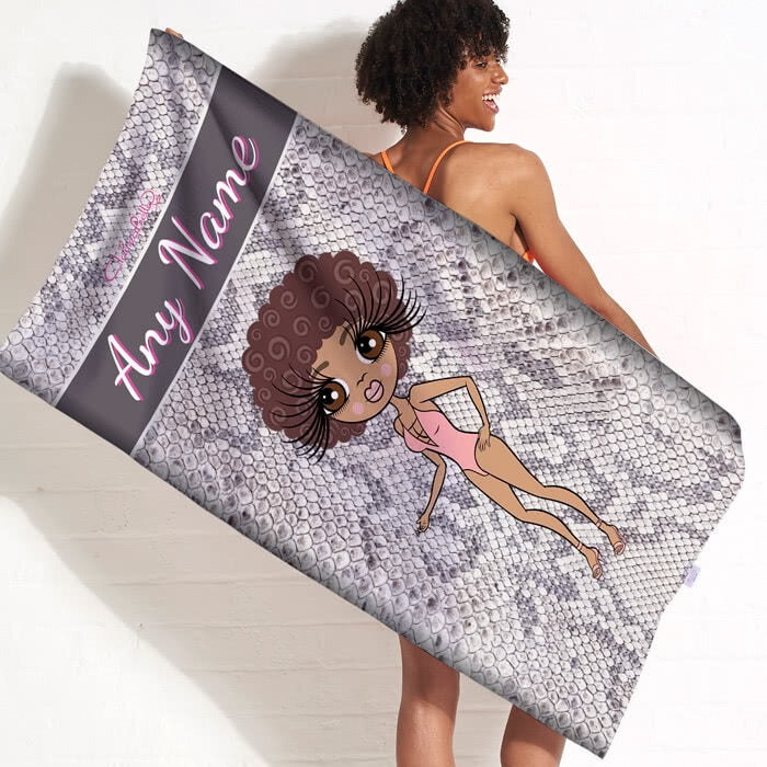ClaireaBella Snake Print Beach Towel - Image 1