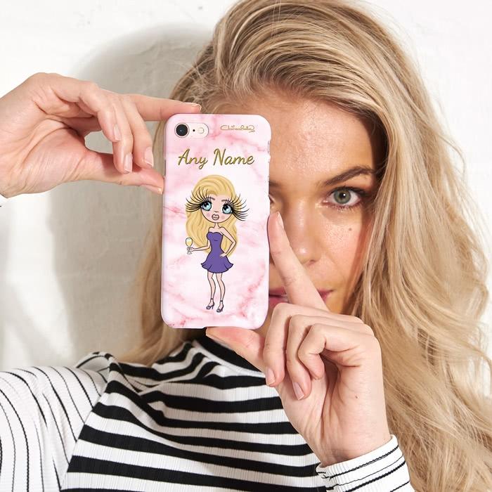 ClaireaBella Personalized Marble Effect Phone Case - Image 3