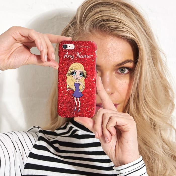 ClaireaBella Personalized Romantic Glitter Effect Phone Case - Image 3