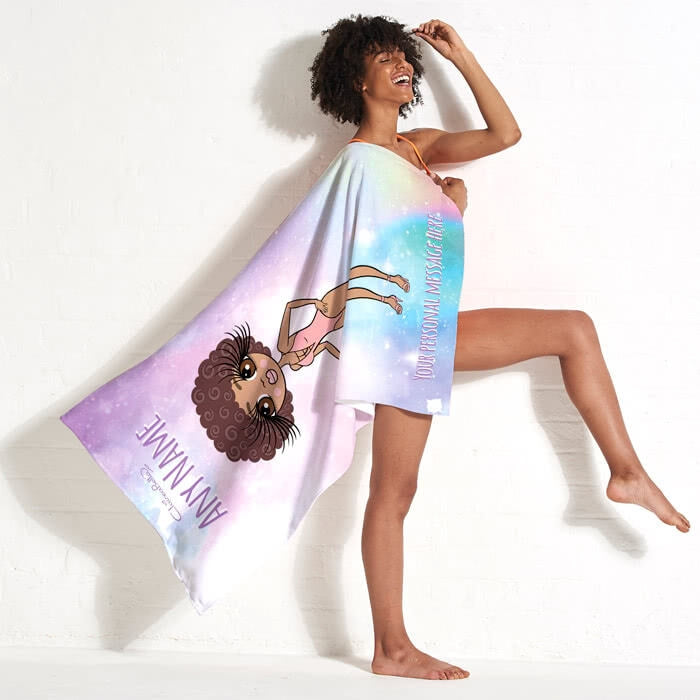 ClaireaBella Unicorn Colours Beach Towel - Image 5