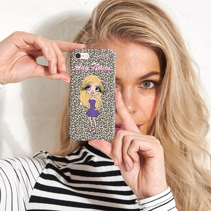 ClaireaBella Personalized Leopard Print Phone Case - Image 1