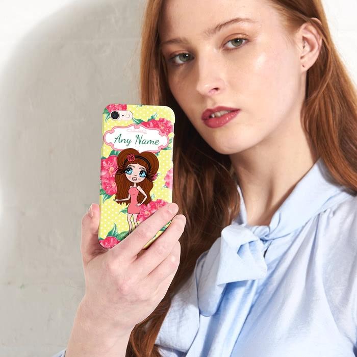 ClaireaBella Personalized Lemon Floral Phone Case - Image 2