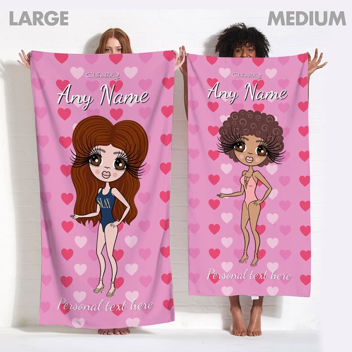 ClaireaBella Hearts Beach Towel - Image 13