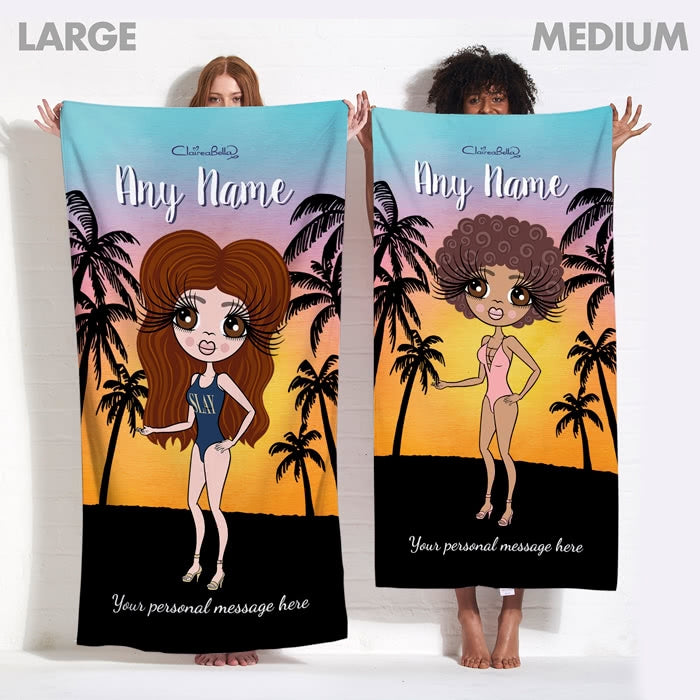 ClaireaBella Tropical Sunset Beach Towel - Image 13