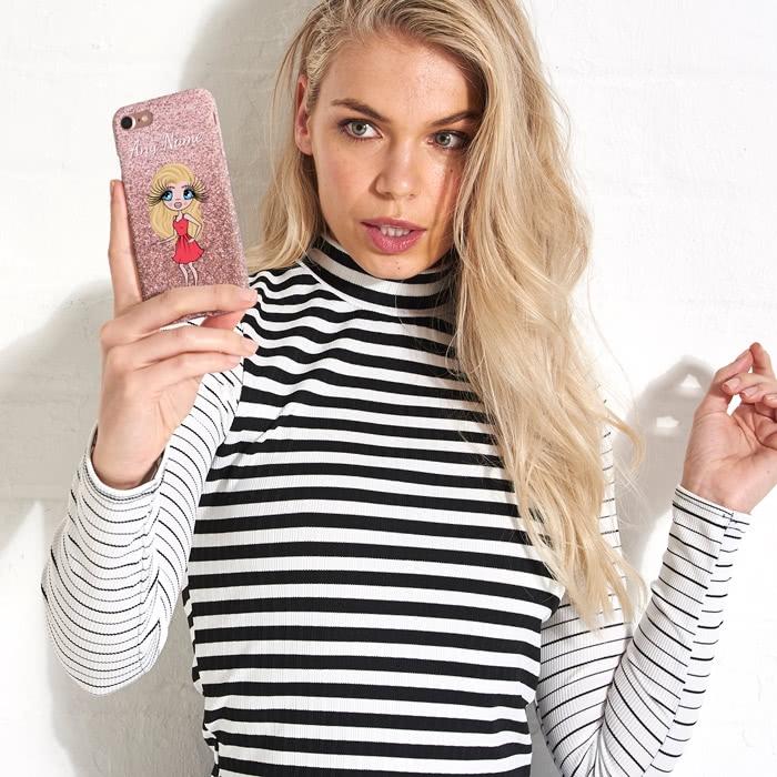 ClaireaBella Personalized Glitter Effect Phone Case - Image 8