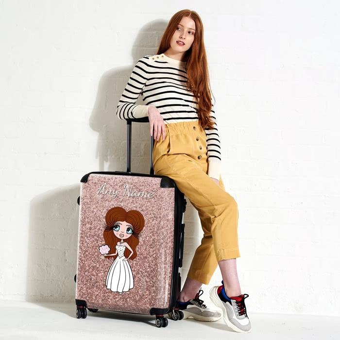 ClaireaBella Glitter Effect BrideaBella Suitcase - Image 1