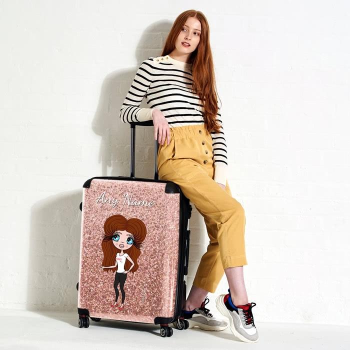 ClaireaBella Glitter Effect Suitcase - Image 0