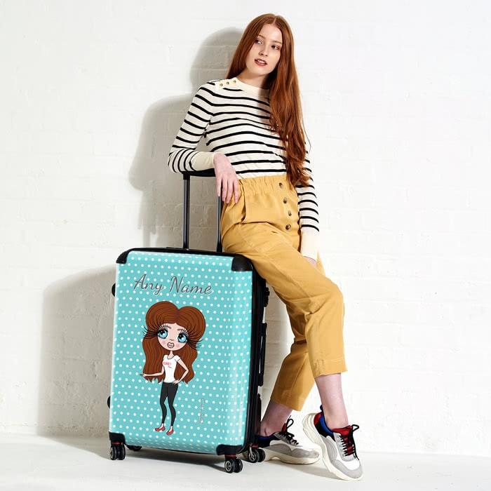 ClaireaBella Polka Dot Suitcase - Image 4