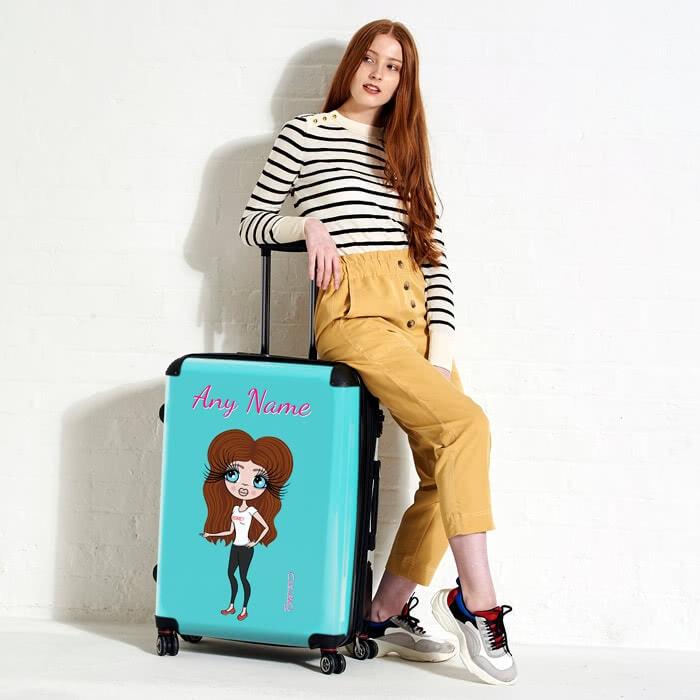 ClaireaBella Turquoise Suitcase - Image 1