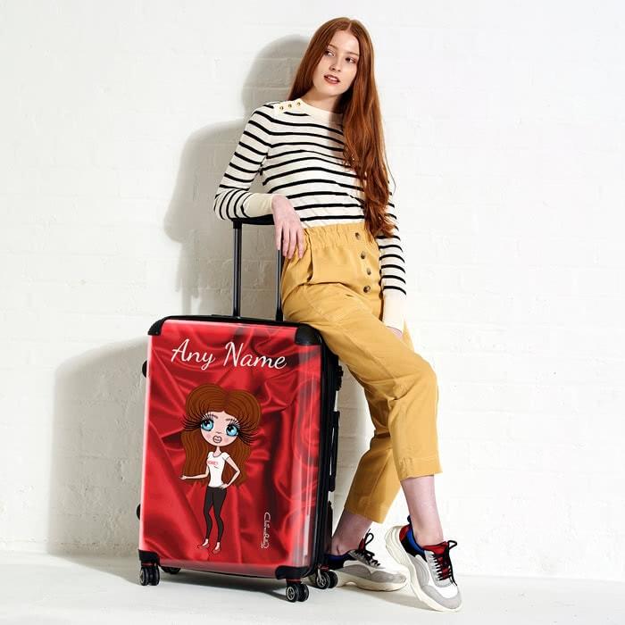 ClaireaBella Silky Satin Effect Suitcase - Image 1