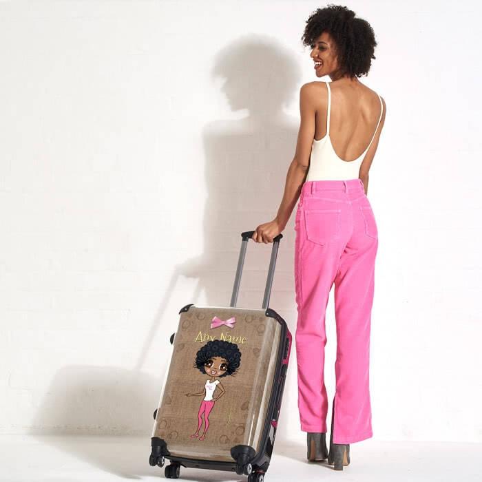 ClaireaBella Jute Print Suitcase - Image 5