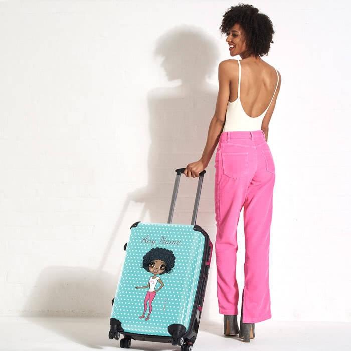 ClaireaBella Polka Dot Suitcase - Image 3