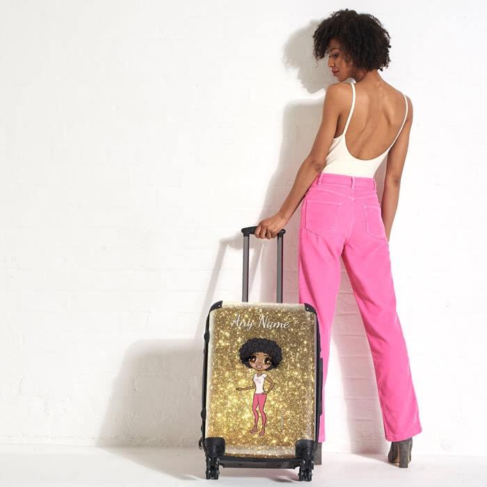 ClaireaBella Glitter Effect Suitcase - Image 5