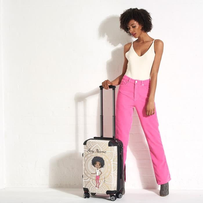 ClaireaBella Golden Lace Suitcase - Image 5