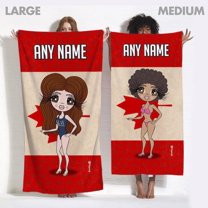 ClaireaBella Love Canada Flag Beach Towel - Image 6